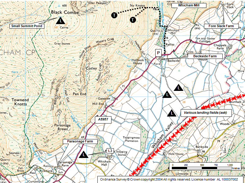 Black Combe (East) Map