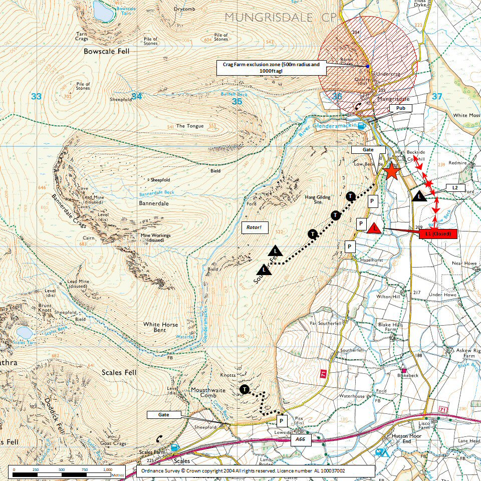 Souther Fell Map